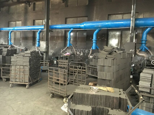 衡水故城县刹车片厂车间安装集中布袋除尘系统 衡水故城县刹车片厂车间安装集中布袋除尘系统
